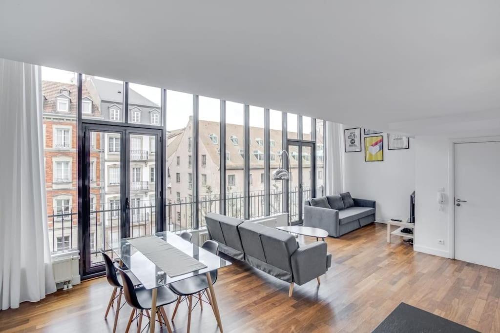Апартаменти Le Loft Des Lumieres - Superbe Loft Lumineux Au Coeur De La Krutenau Страсбург Екстер'єр фото